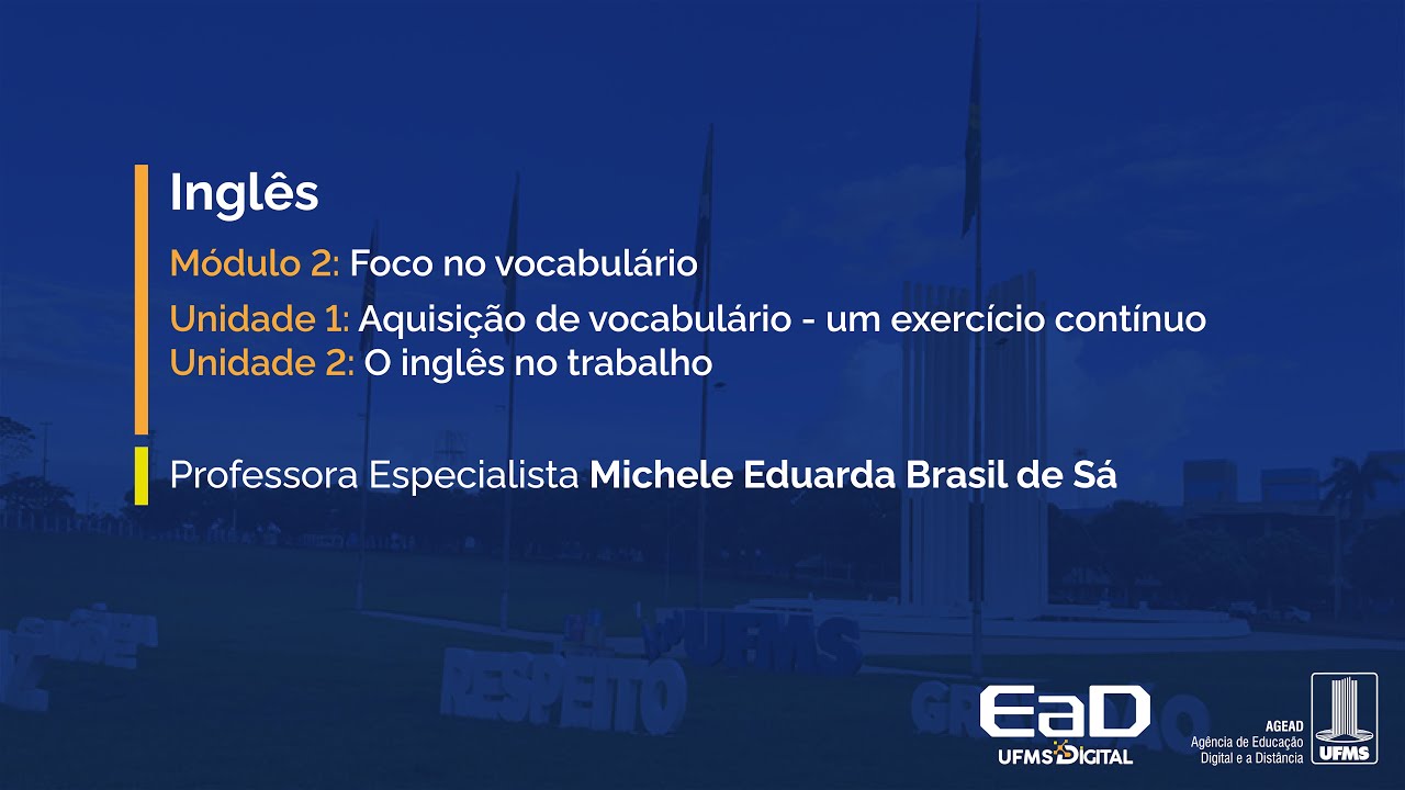 [UFMS Digital] Inglês - Módulo 2