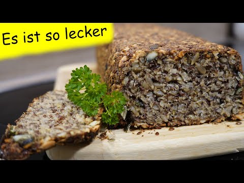 Gesünder geht es kaum, Brot ohne Mehl, Hefe, Backpulver