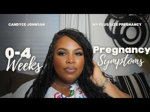 0-4 Week Pregnancy Symptoms | How I knew I was pregnant before taking a test | Plus Size Pregnancy