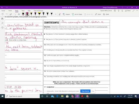 Geometry Homework Inductive Reasoning