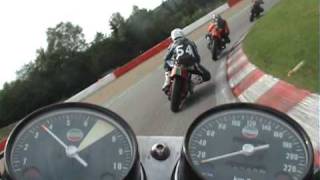 Laverda 1000 3CL following Rob at Bikers Classics 2010 Spa Francorchamps