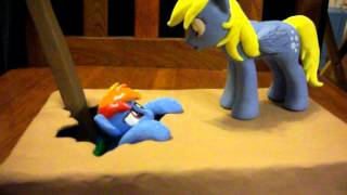 TALKING  DERPY  & RAINBOW DASH Custom Sculpt My Little Pony Friendship is Magic