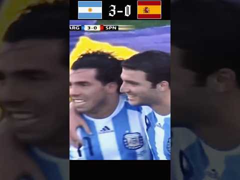 Argentina Vs Spain 4-1 (Messi's show) 2010 Friendly Extended Goals & Highlights HD #shorts #viral