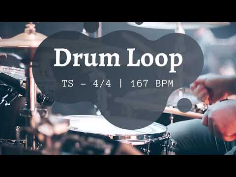 Drum Loop | 167 BPM | TS - 4/4 | FREE MIDI