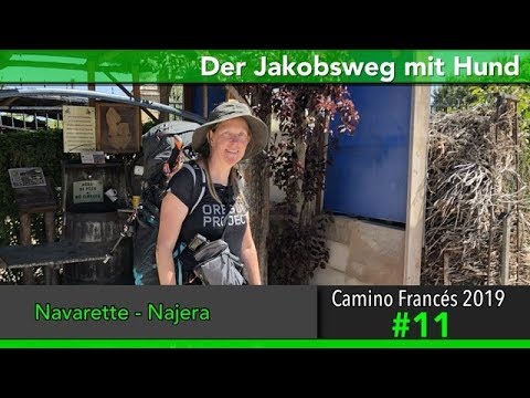 Jakobsweg mit Hund - Doku 2019 (4K) Tag 11: Navarette nach Najera || Camino Santiago Frances