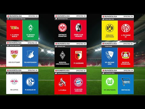Bundesliga Konferenz am 34. Spieltag [in FIFA 23] |💥Pure Dramatik😳| Unsere BundesLIGA SP #34