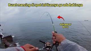 Download lagu Buset‼️ mancing di spot ini ikannya gak ada habisnya, DAM MERAH MUARA BARU #muarabaru  mp3