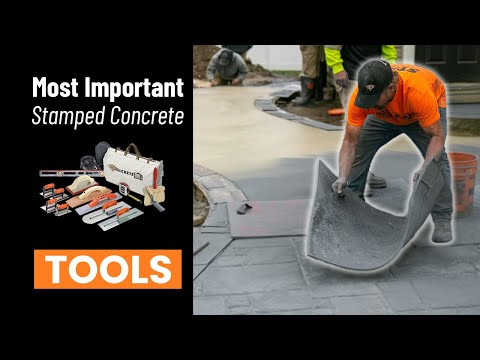 Everything you NEED to stamp concrete!