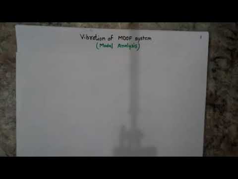 Modal analysis in multi degree vibration_Part 1