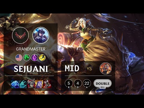 Sejuani Mid vs Qiyana - NA Grandmaster Patch 12.2