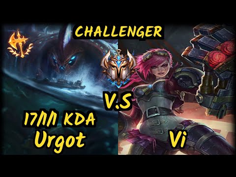 CNB Yampi (URGOT) vs VI - 17/1/1 KDA JUNGLE CHALLENGER GAMEPLAY - BR