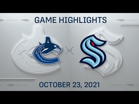 NHL Highlights | Canucks vs. Kraken - Oct. 23, 2021