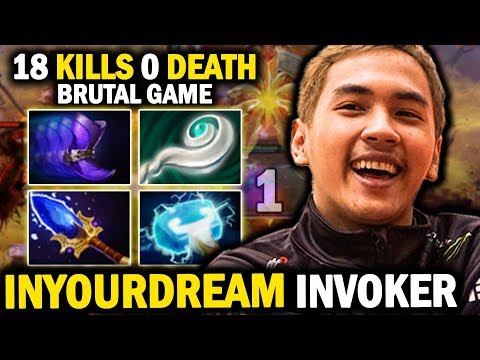 As Expected Inyourdream Invoker Is Owning at EU Server | Brutal Game 18 Kills 0 Death - No Mercy