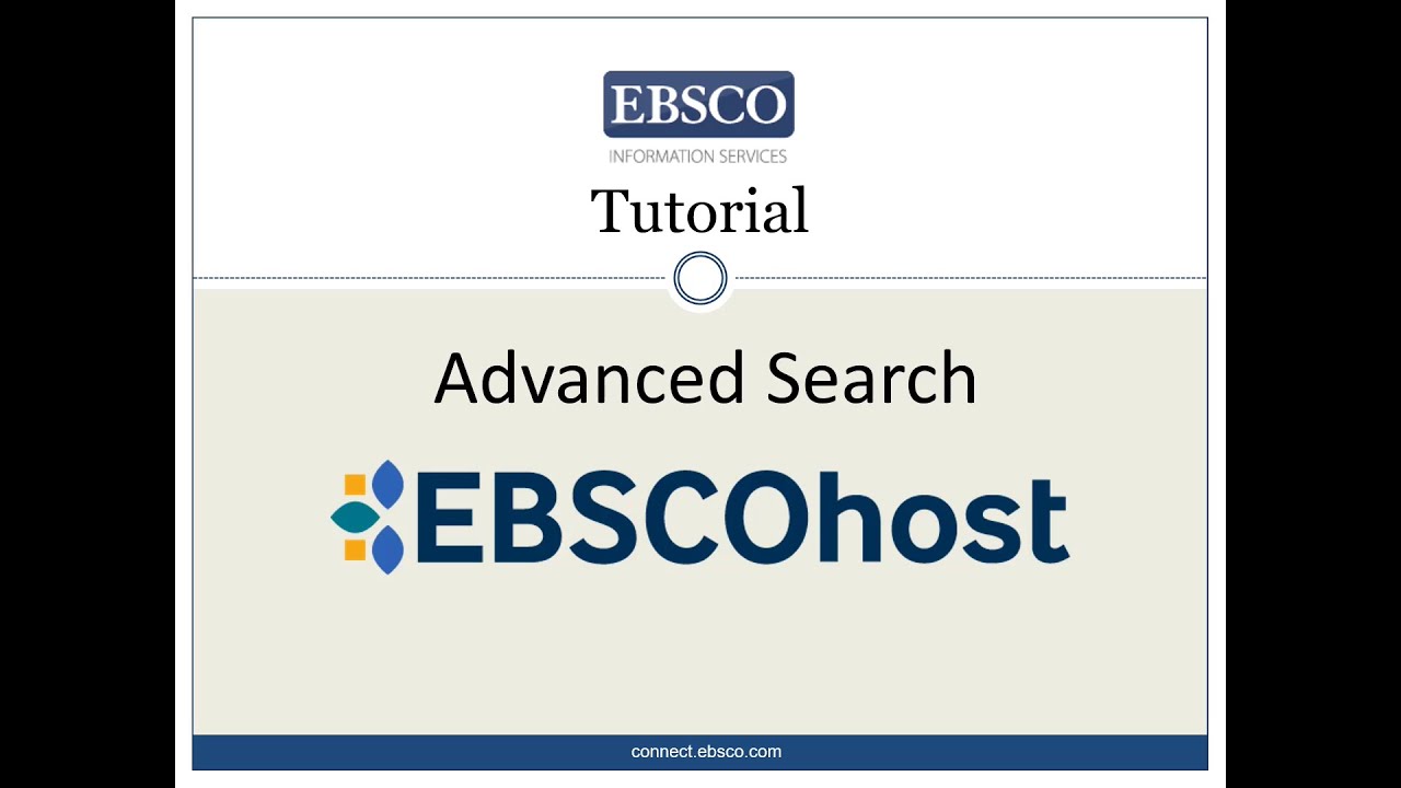 Advanced Search in (new) EBSCOhost