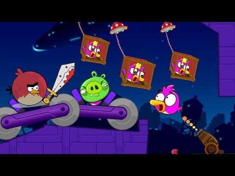 Angry Birds Cannon Collection 4 - TERENCE AND PIGGIES FIGHTING EACHOTHER TO RESCUE TEAM!
