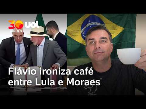 Flávio Bolsonaro ironiza convite de Lula a Moraes para café e fala em ‘pacote de maldades’