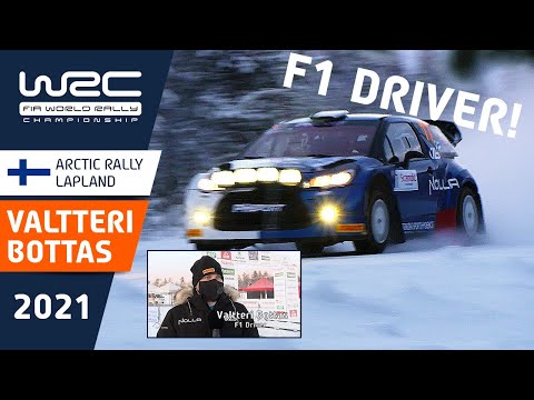 F1 driver VALTTERI BOTTAS at Arctic Rally Lapland 2021