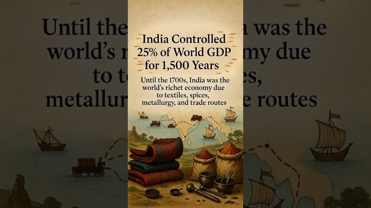 1500 Saal Tak Duniya Ki Sabse Amir Economy 🇮🇳 | Jab World GDP Ka 25% Bharat Ke Paas Tha