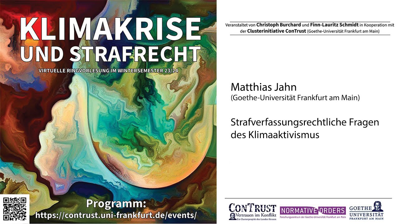 Strafverfassungsrechtliche Fragen des Klimaaktivismus