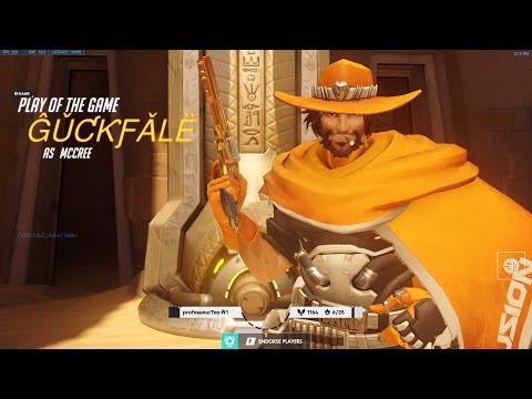 POTG! GALE MCCREE OVERWATCH GAMEPLAY SEASON 29 TOP 500