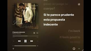 Propuesta Indecente (Romeo Santos) Letra 