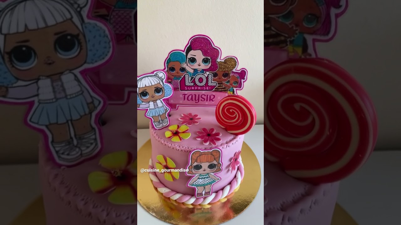 Gateau poupée LOL. #cakedecorating #gâteau #poupéelol #cuisine #algerie #chocolatecake