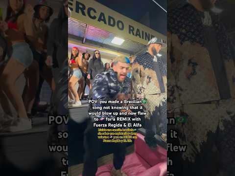 Fuerza Regida & El Alfa hop on Tiagz’s Brazilian🇧🇷 Song “Tacata” for the REMIX #tacata #shorts