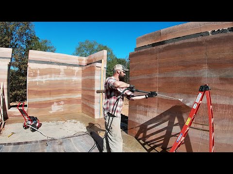 TWO Rammed Earth Walls Revealed PLUS Tips - Vlog 53
