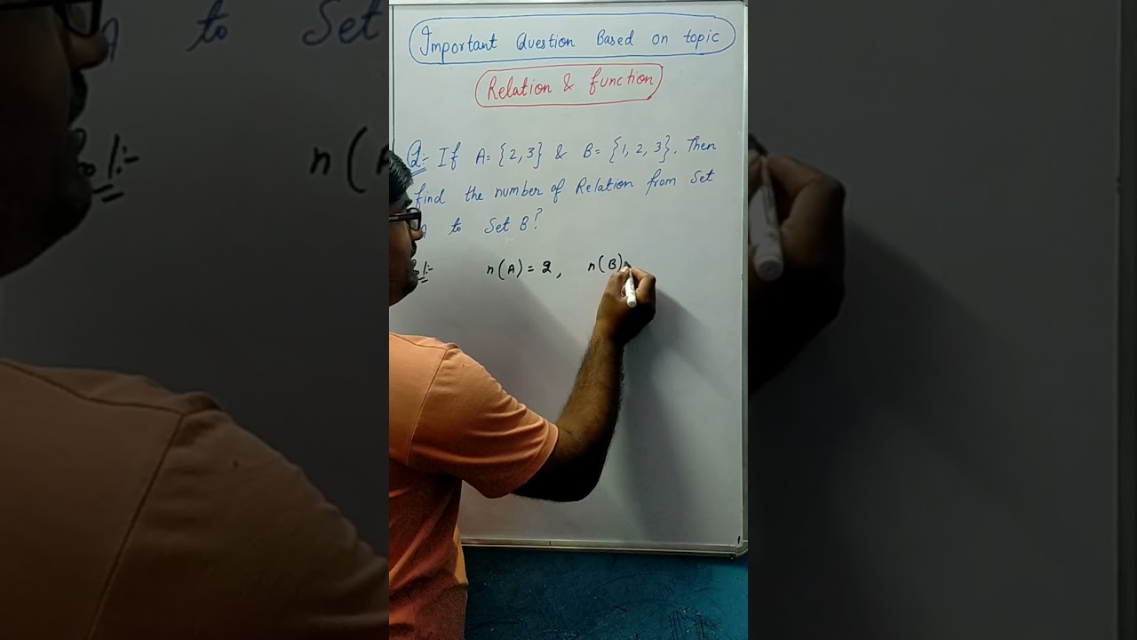 Relations and functions: how to find number of relation A to B #maths #cbse #education #ncert