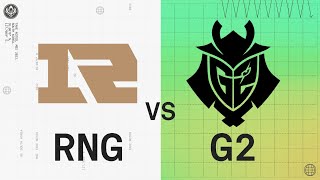 MSI 2022 - Rumble Stage D3 - RNG vs G2