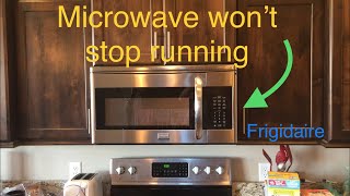 Frigidaire Microwave Magnetron Removal and testing. Microwave won’t stop running