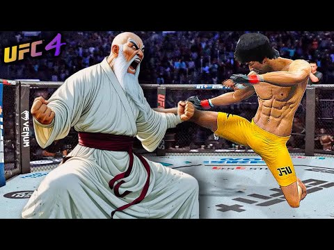 Hysterical Monk vs. Bruce Lee (EA sports UFC 4) - rematch