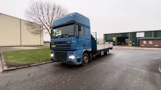 DAF XF 95.380 Daf 95 XF 380 met Palfinger PK17500 flatbed truck | Image 4 - Autoline