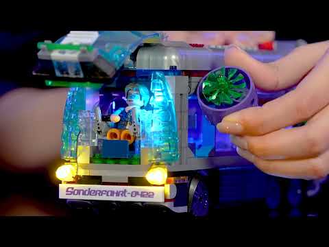 Vidéo Lumibricks Cyberpunk Neoncity 17003 : Bus du futur