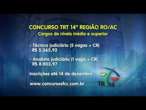 TRT14 RO/AC-CONCURSO TRT 14ª REGIÃO RO/AC
