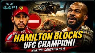LEWIS HAMILTON BLOCKED JON JONES AFTER HUNTING CONTROVERSY | FORMULA 1