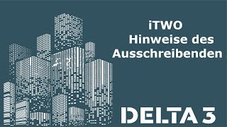 iTWO Hinweise des Ausschreibenden