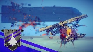 Zeppelin Hunt - Battlefield 1 Recreated in BESIEGE v 0.42b | Theater of Flights #59