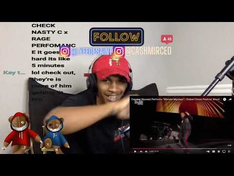 Cassper Nyovest Performs “Monate Mpolaye” | Global Citizen Festival: Mandela 100 🔥 REACTION