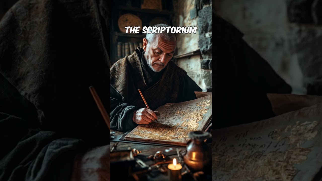 Medieval Monastery Routine in 1200 AD #history #simulation #timelapse #ai #fyp #foryou #explore