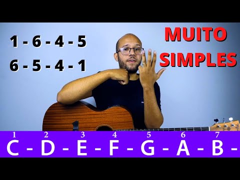 PROGRESSÃO DE ACORDES NO VIOLÃO - TRUQUE FÁCIL E PASSO A PASSO EM TODOS OS TONS