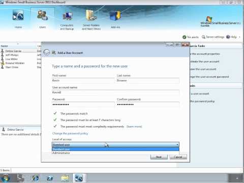 SBS 2011 Essentials Learning Bites   Managing User Accounts