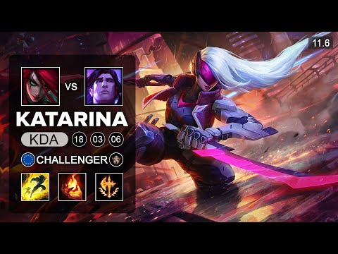 Katarina Mid vs Taric - EUW Challenger Patch 11.6