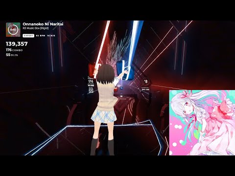 [Beat Saber] Onnanoko Ni Naritai Piano - Rigid (EXPERT)