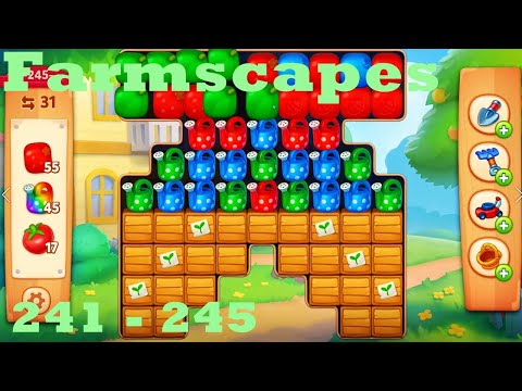 Farmscapes Level 241 - 245HD Gameplay Walkthrough |  3 - match game | android | ios | pc | app