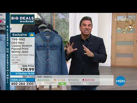 DG2 by Diane Gilman New Classic Stretch Placed Print Ski...