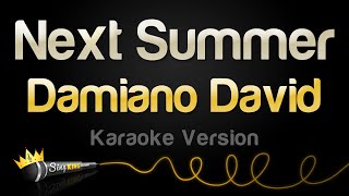 Damiano David - Next Summer (Karaoke Version)