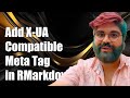 How To Add X UA Compatible Meta Tag In RMarkdown HTML Output