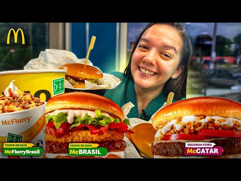 NOVOS LANCHES DA COPA DO MUNDO 2022 DO McDonald's | McBrasil e McCatar