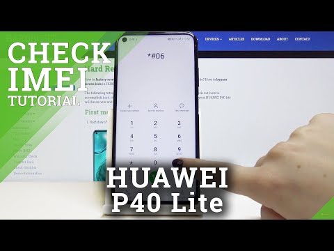HUAWEI P40 Lite IMEI Number & Serial Number | Free IMEI Number Checker